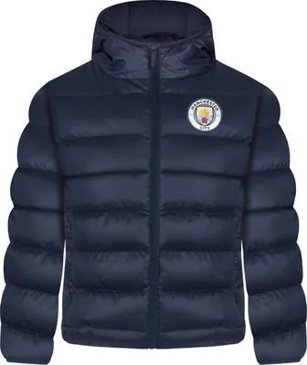 Image de Manchester United FC - Veste pour garçon, matelassée GF286 (152-158) (Bleu marine foncé)