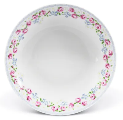 Produktbild von Leander Tiefer Teller, 22 cm, RoseLine, Blumen, Leander, Tschechisches Porzellan
