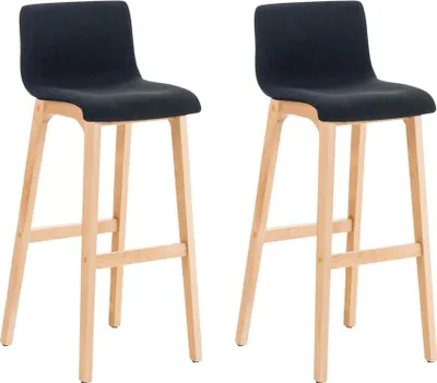 Obrázek produktu pro 2dílná sada barových židlí - Barová židle - Pohodlný a ergonomický design. Barva: černá