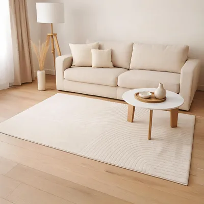 Produktbild von Milton & Oldbrook Teppich 160 x 230 cm Targu Weiß