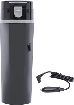 Obrázek produktu pro Rychlovarná konvice Cestovní elektrický ohřívač do auta 500ml Přenosný šálek na kávu a čaj 24V/12V