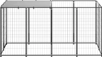 Obrázek produktu pro vidaXL Psí bouda černá 2,42 m² ocelová
