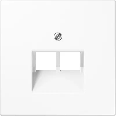 Produktbild von JG LS-design Abdeckung UAE LS969-2UAWW 2x8POL alpinweiss