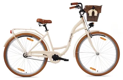 Obrázok produktu pre Mestský bicykel Goetze Style 28" – 1 rýchlosť, oceľový rám 18", LED osvetlenie, košík
