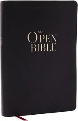Immagine prodotto di The Open Bible: Read and Discover the Bible for Yourself (Nkjv, Black Leathersoft, Red Letter, Comfort Print, Thumb Indexed)