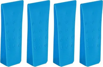 Productafbeelding van QUARKZMAN Kunststof valwiggen, 4 stuks, ABS-kunststof, bosbouwwiggen, 152 mm, splijtwig voor hout, kunststof wiggen, valwig voor slagschroevendraaier, valwiggen, boomwiggen, houten wiggen,