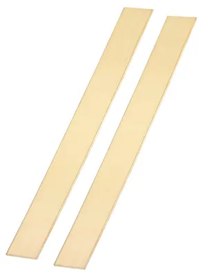 Messingstangen 2er-Pack, 2 x 30 x 305 mm, Flachstangen