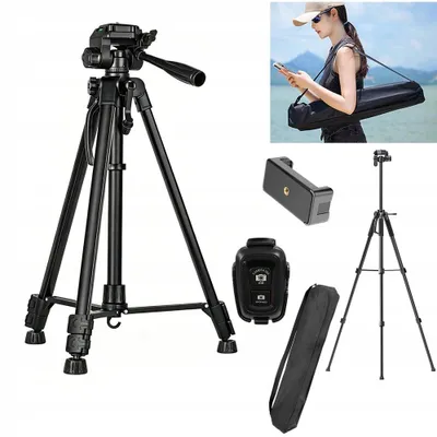 Produktbild von Hohes 168cm Fotostativ Tripod 4-in-1 für Kamera & Handy