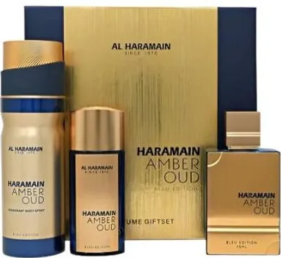 Zdjęcie produktu dla Al Haramain Amber Oud Bleu Edition Edp 75 ml + Edp 30ml + Deodorant Body Spray 200ml