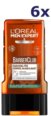 Produktbild von 6x L'Oreal Men Expert douchegel 250ml Barber Club