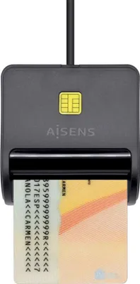 Image de Aisens Ascr-sn01 Lecteur de carte externe Noir Noir One Size
