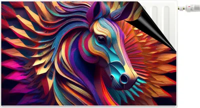 Obrázok produktu pre Ochranný kryt radiátora do detskej izby Pastelová magnetická podložka 60x100 cm