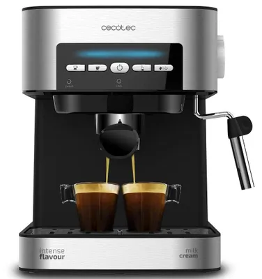 Espressomaschine 20 bar, 1,5 l, Doppelauslauf, Milchaufschäumer, 850 W