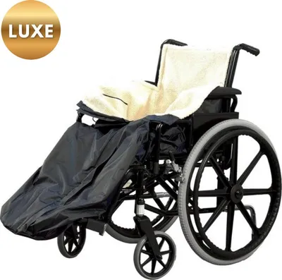 Produktbild von Ultiluxe Wasserfeste Rolstoildecke - Geheizte Decke für Rollstühle und Scooter - Warm und Fleece - Schwarz