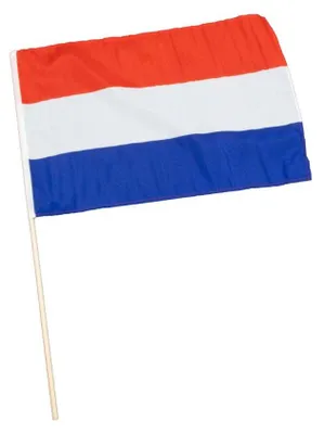 Produktbild von Niederlande-Fahne, mit Holzstock