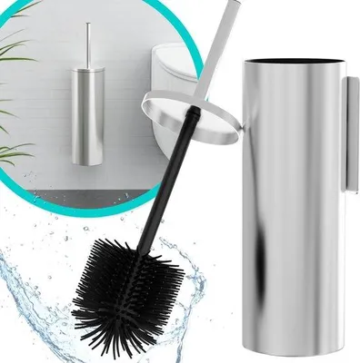 Immagine prodotto di Portascopino da parete in acciaio inossidabile e silicone