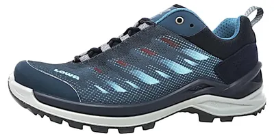 Image de Chaussures de sport Lowa FERROX GTX LO Ws pour femmes, chaussures de randonnée, couleur bleue, pour le quotidien