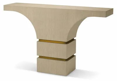 Produktbild von Casa Padrino Luxus Konsole Beige / Messing 130 cm - Luxus Hotel Möbel
