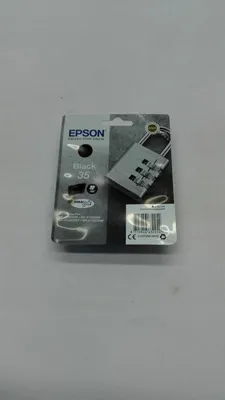 Produktbild von Epson Padlock 35 Vorhängeschloss DURABrite Ultra Single Black Tinte, Standardertrag, Schwarz, Tinte auf Pigmentbasis, 16,1 ml, 1 Stück(e), 900 Seiten