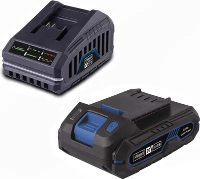 Produktbild von Scheppach Starter Kit SBSK2. Akku 2.0 Ah & Ladegerät 20V-IXES-Serie