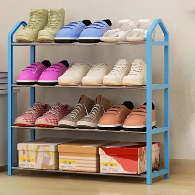 Produktbild von Solidchoice – Teleskopischer Schuhrek mit 4 Ebenen für 12 Paar Schuhe