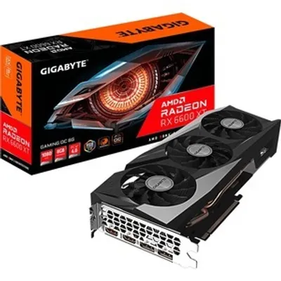 Produktbild von GIGABYTE GAMING Radeon RX 6600 XT OC 8G, Radeon RX 6600 XT, 8 GB, GDDR6, 128 Bit, 7680 x 4320 Pixel, PCI Express x16 4.0
