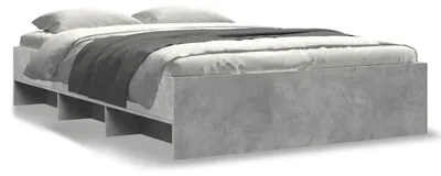 Produktbild von vidaXL Bettgestell Betongrau 120x200 cm Holzwerkstoff