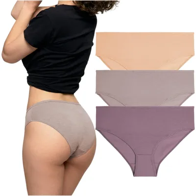 Immagine prodotto di Intimo femminile - Slip in cotone, taglia XL - Slip da donna, confezione da 3 - Slip classici