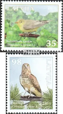 Produktbild von Briefmarken Lettland 2011 Mi 816A-817A (kompl.Ausg.) postfrisch Vögel