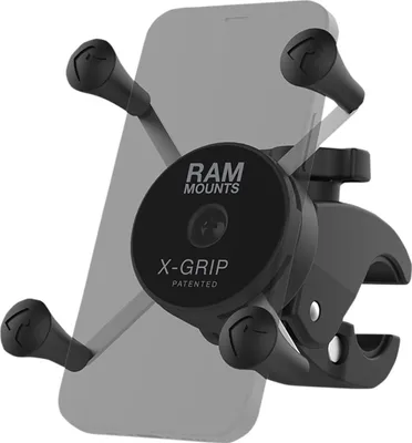 Produktbild von Ram Mounts X-grip® Handyhalterung Mit Kleiner Tough-claw™ Mit Niedrigem Profil Silber  Silber One Size