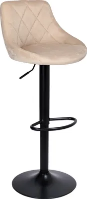 Obrázek produktu pro Cydro black beige Velvet bar hocker