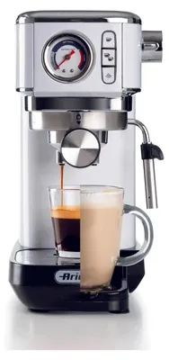 Zdjęcie produktu dla Ariete 1381/34, Ekspres do espresso, 1,1 l, Kawa mielona, Podstawka pod kawę, 1300 W, Biały