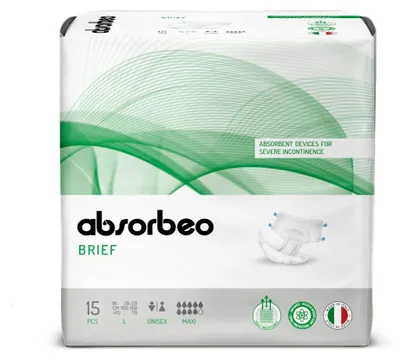 Immagine prodotto di Maxi pannolini slip - dispositivi assorbenti per incontinenza pesante, unisex, taglia L (15 pezzi per confezione)