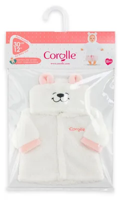 Produktbild von Corolle Puppenmantel Magical - Winterjacke für 30cm Puppe mit Bärenkapuze