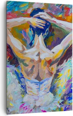 Produktbild von Bild auf Leinwand - Leinwandbild - Einteilig - Balletttänzer tanzen - 80x120cm - Wand Bild - Wanddeko - Wandbilder - Leinwanddruck - Wanddekoration - Leinwand bilder - Wandbild - PA80x120-3503