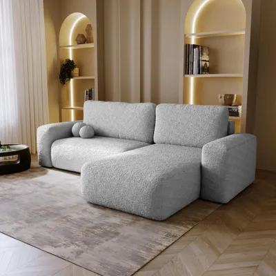 Produktbild von FurMeb24 ECKSOFA FADO L mit Schlaffunktion und bettkasten rechte Seite 282 x 94 x 177 cm Quelle 84