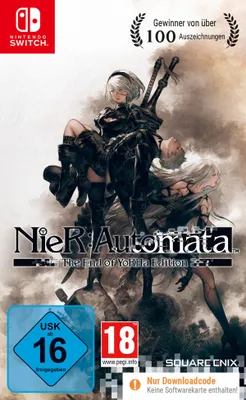 The cover art for the video game NieR:Automata The End of YoRHa Edition.