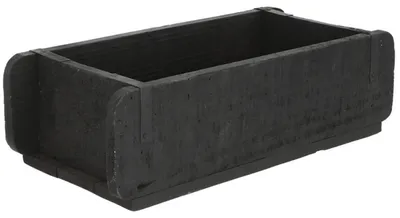 Produktbild von Novaliv Holzkiste Vintage Schwarz 30 x 15 x 10 cm Alte Ziegelform Holz EIN KAMMER Allzweckkiste aus recyceltem Altholz Jede Form EIN Unikat - Geschenkkiste