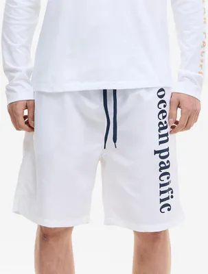 Immagine prodotto di Pantaloncini da spiaggia da uomo Vestibilità normale BUGGERRU Bianco/Blu scuro M Ocean Pacific