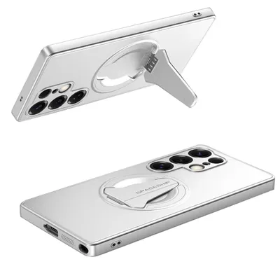 Produktbild von Handyhülle MagSafe Ständer für Samsung Galaxy S26 Ultra 5G TPU Silikon Silber