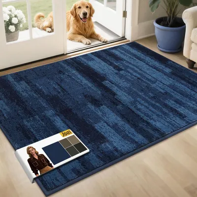 Productafbeelding van Binnenmat, antislip, wasbaar, 80x120 cm, blauw