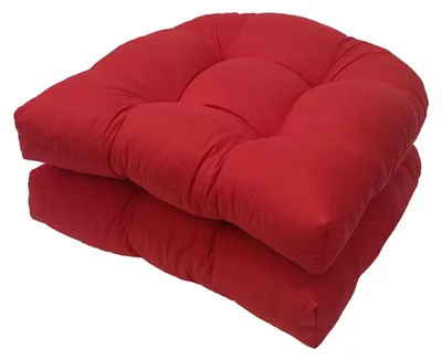 Immagine prodotto di Cuscini per sedia da giardino - Impermeabili - Rossi - Confezione da 2