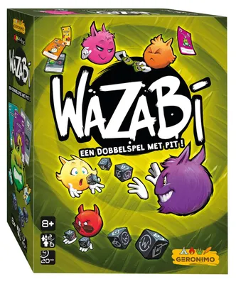 Produktbild von Wazabi Würfelspiel Familienspiel strategisches Kartenspiel für Kinder