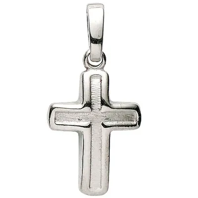 Produktbild von Basic Silber 27.9132S Damen Anhänger Kreuz Silber