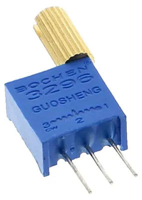 Produktbild von 200 Ohm Präzisionstrimmer / Drehpotentiometer mit langem Metallgriff