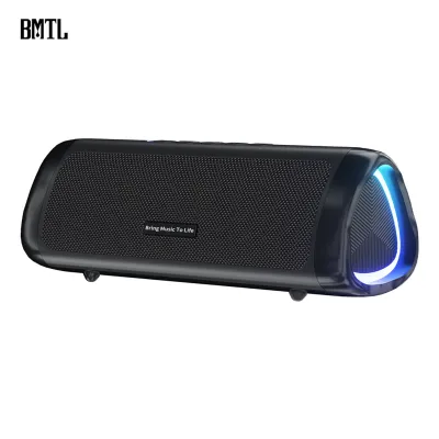 Produktbild von BT-Lautsprecher mit klarem Klang, kabelloser Stereo-Lautsprecher, 2 integrierte Lautsprecher, LED-Leuchten, IPX6-wasserdichter tragbarer Lautsprecher fuer Partys im Freien