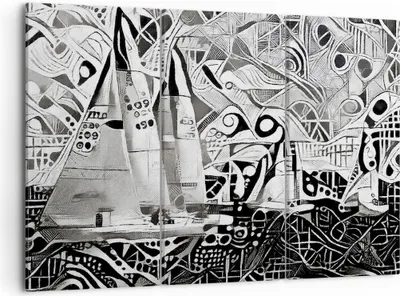 Produktbild von Bild auf Leinwand - Leinwandbild - Abstraktion modern - 105x70cm - Wand Bild - Wanddeko - Leinwanddruck - Bilder - Kunstdruck - Wanddekoration - Leinwand bilder - Wandkunst - CE105x70-3479