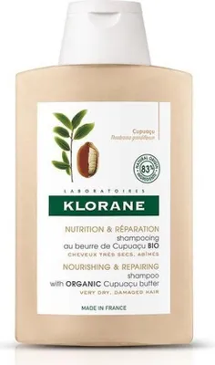 Imagen del producto de Champú Klorane con manteca de cupuaçu ecológica, 200 ml