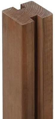 Produktbild von WOODTEX Braun 9x9 cm GARDO XL Zaunbohlenpfosten, Gartenzaun Pfosten Kiefer Kantholz, Imprägniert Langlebig Für Zaunbau, DIY Gartenprojekt, Verbindungspfosten