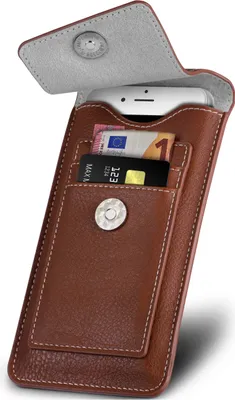 Produktbild von ONEFLOW® Zeal Case kompatibel mit Sony Xperia XZ1 Compact - Hülle mit Kartenfach, Braun